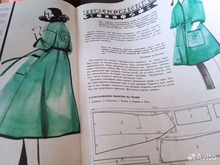 Журналы мод, 1975 г, выкройки