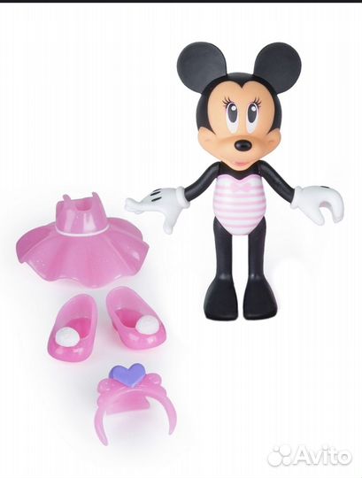 Кукла минни маус гимнастка 14,5см