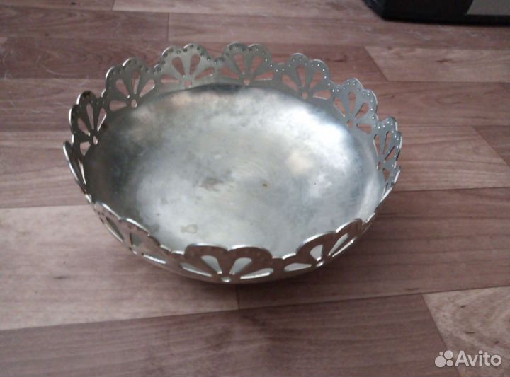 Сахарница, конфетница СССР мельхиор