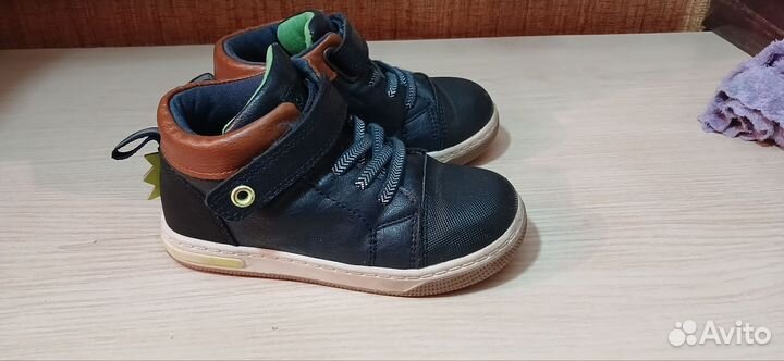 Ботинки для мальчика кожаные 25 размер