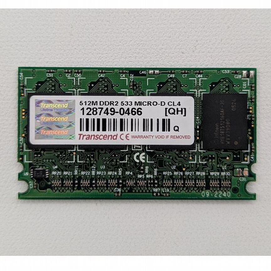 [128749-0466] Модуль Памяти 128749-0466, Transcend, DDR2, 512mb