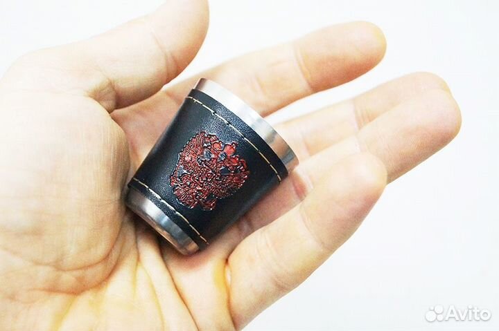 Набор рюмок с гербом в футляре 35мл