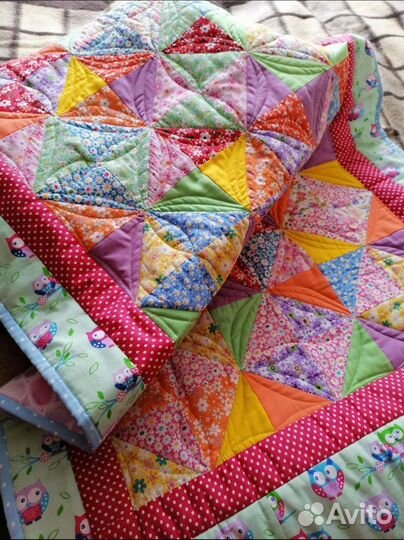 Лоскутное одеяло ручной работы