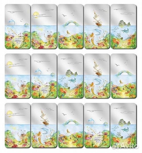 Набор 5 монет Бесконечный рай Палау 2012г футляр