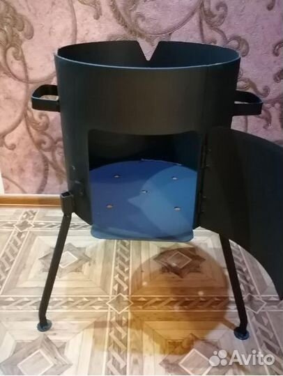 Печь под казан с дверцей