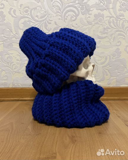 Шапка женская вязаная ручная работа