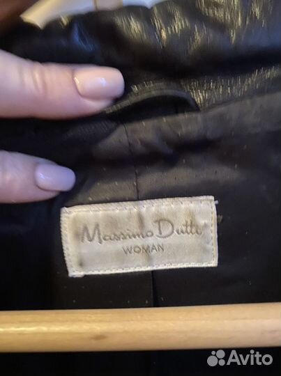 Кожанный пиджак Massimo Duti