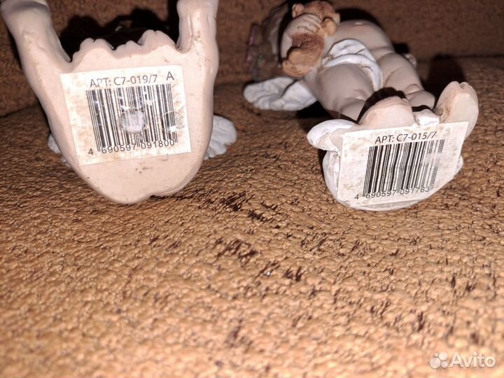 2 фигурки,статуэтки ангелочков