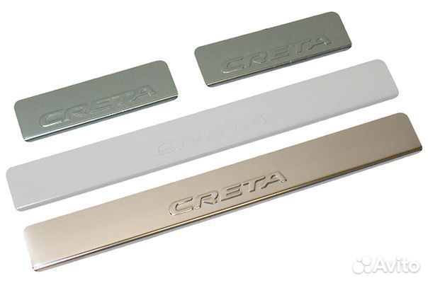 Накладки порогов Hyundai Creta из 4шт (нержавейка)