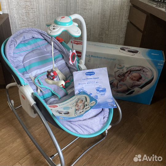 Люлька шезлонг баунсер Tiny Love 3 в 1