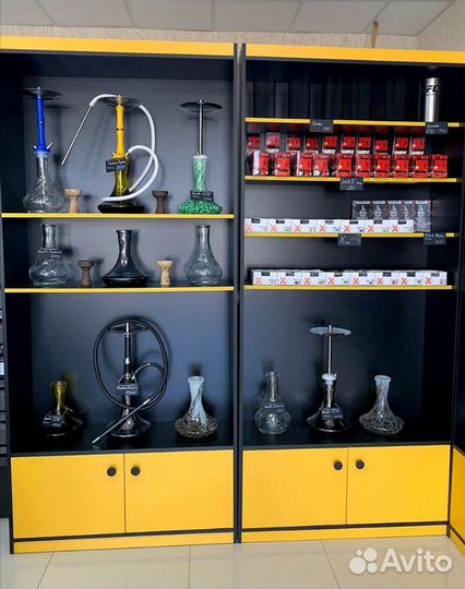 Витрины для кальянов и табака