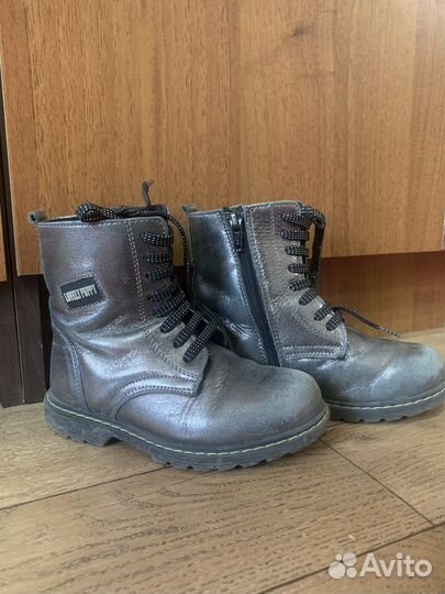 Ботинки для девочки 27 размер кожаные