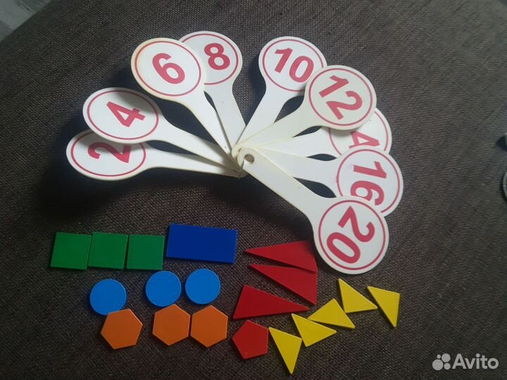 Касса цифр до 20,счетный набор,Комсом.пл