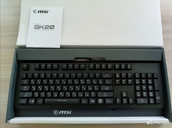 Клавиатура MSI Vigor GK20 RGB полный комплект