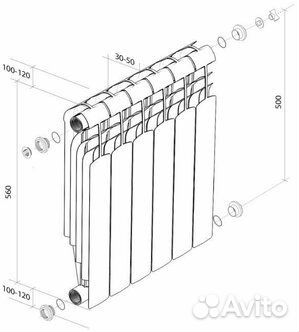 Радиаторы отопления биметаллические батареи