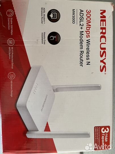 Wi-fi роутер mercusys N300d