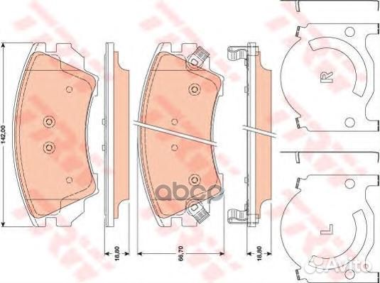 GDB1783 1375 12 1605434 колодки дисковые п