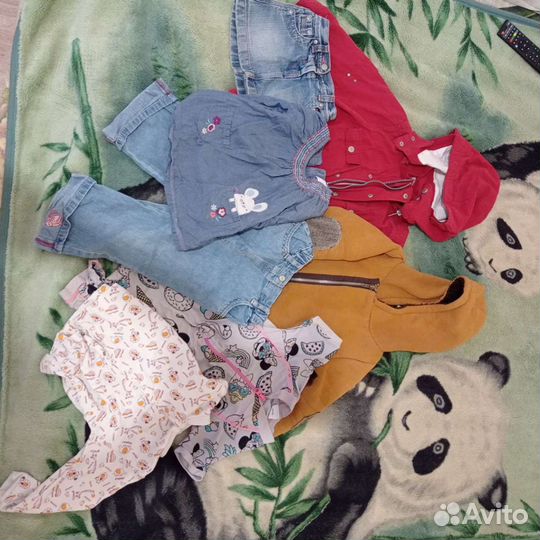 Детские вещи пакетом для девочек 86 92