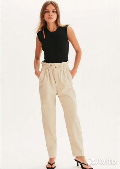 Брюки экокожа