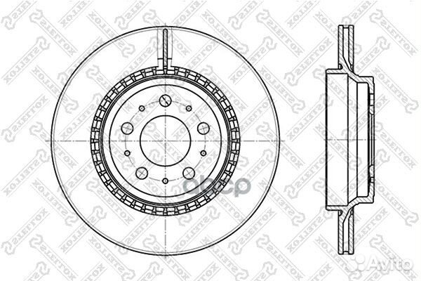 6020-4852V-SX диск тормозной задний Volvo XC90