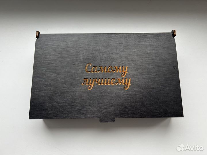 Коробка подарочная деревянная новая