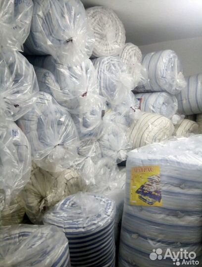 Матрасы ватные-тик 120,140,160см/200 см