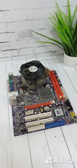 Комплект 775 сокет intel celeron E3200 (2.4ггц)