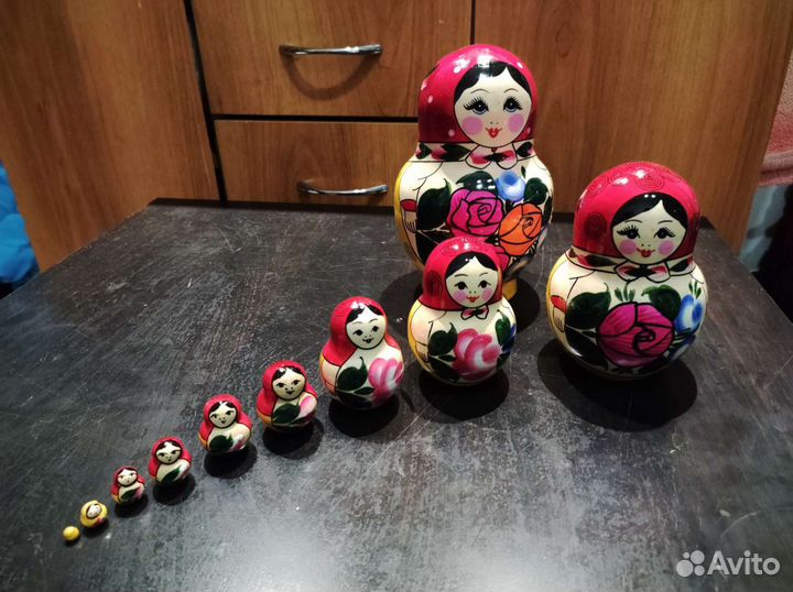 Матрешка ручная работа 10 в 1 новая