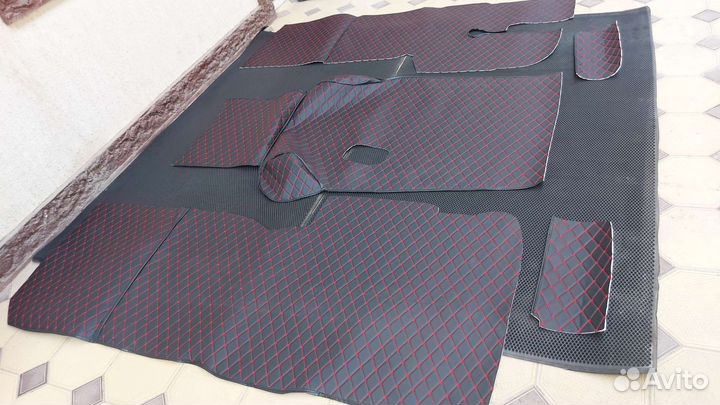 Напольное покрытие ромбиком