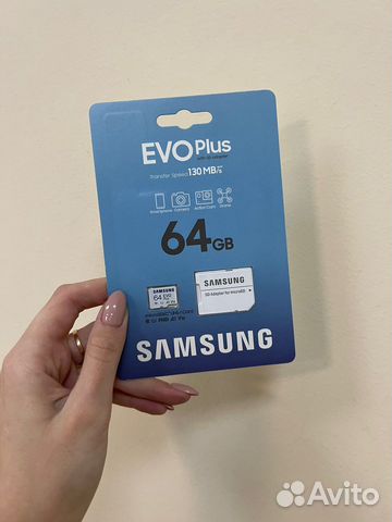 Карта памяти Samsung Evo 64гб
