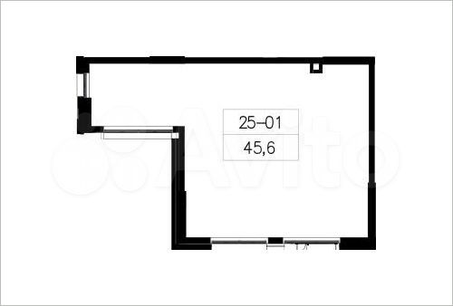 Продается торговое помещение, площадь 45.6 кв.м