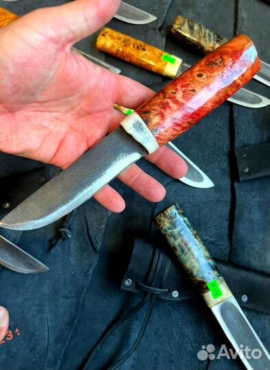 Якутский нож 110х18ш кованный ручная работы