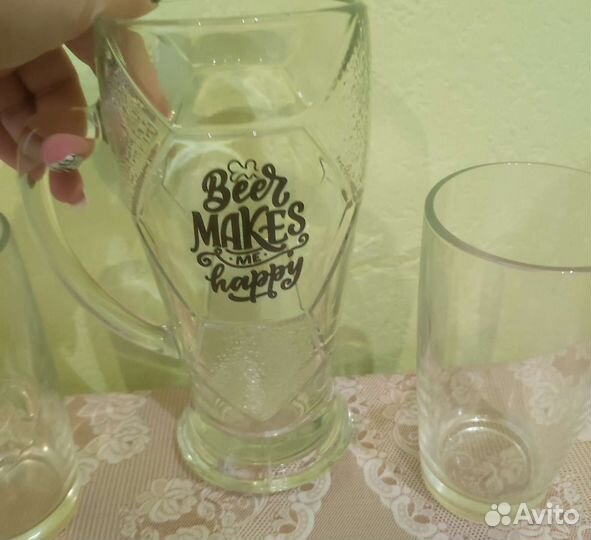 Пивная кружка+2 стакана