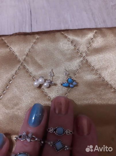 Набор колец и серьги