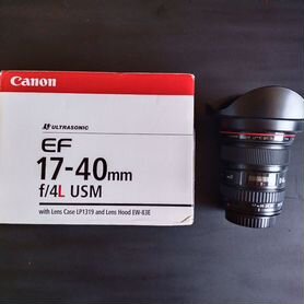 Объектив Canon ef 17 40mm f 4l usm