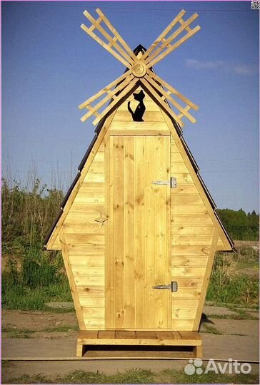 Дачный туалет с кошкой югп 026