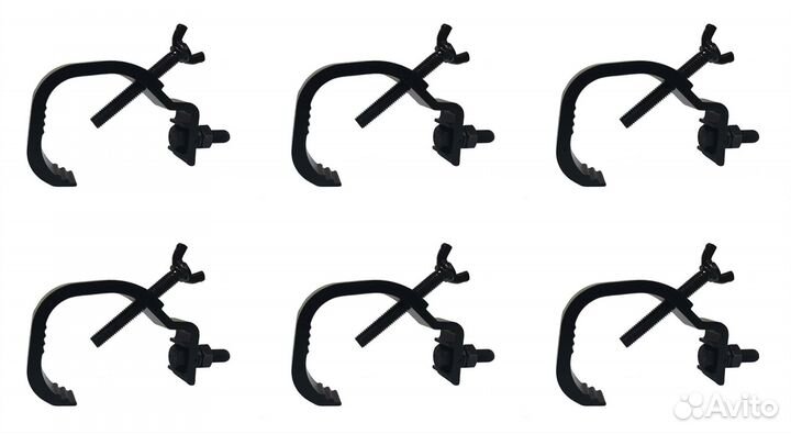 Комплект струбцин 6 шт для световых приборов