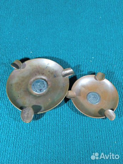 Пепельница медь монета