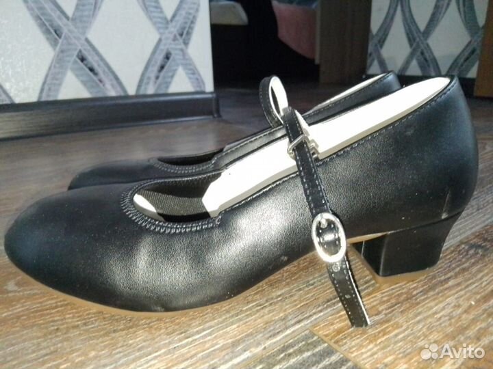 Туфли для народных танцев натуральная кожа