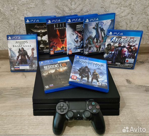 Sony PS4 pro + игры