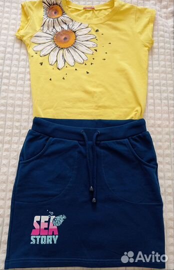 Одежда для девочки пакетом 134-140