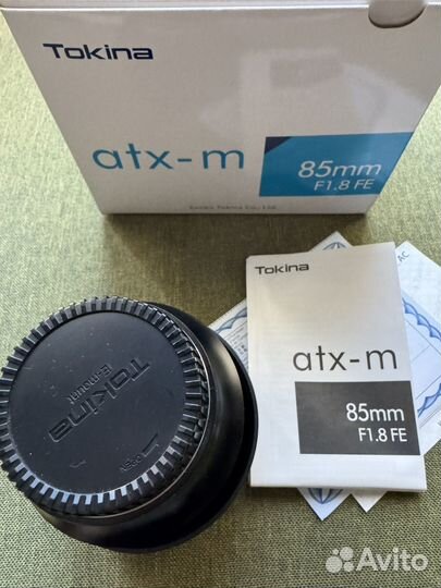 Объектив Tokina 85mm f1.8 fe for Sony