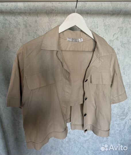 Льняной костюм женский