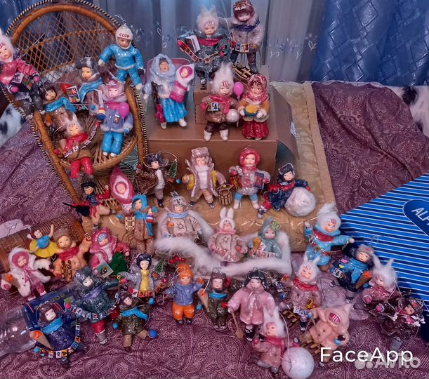 Ватные ёлочные игрушки по старинной технологии