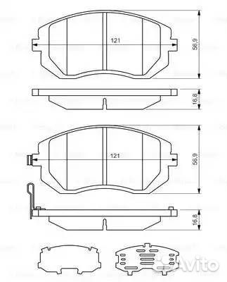 Колодки тормозные дисковые передние bosch 0 986 494 315