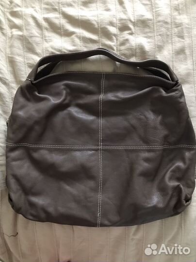 Сумка мешок натуральная кожа