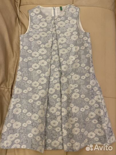 Нарядное платье для девочки, бренд Benetton