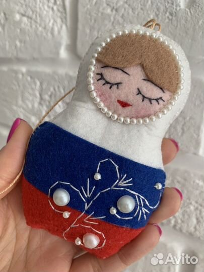 Подвеска в машину, фетровая игрушка