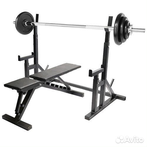 Скамья + стойка для жима штанги