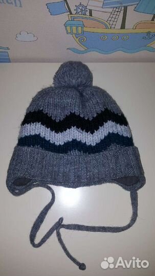 Новая зимняя шапка для мальчика размер 46-48